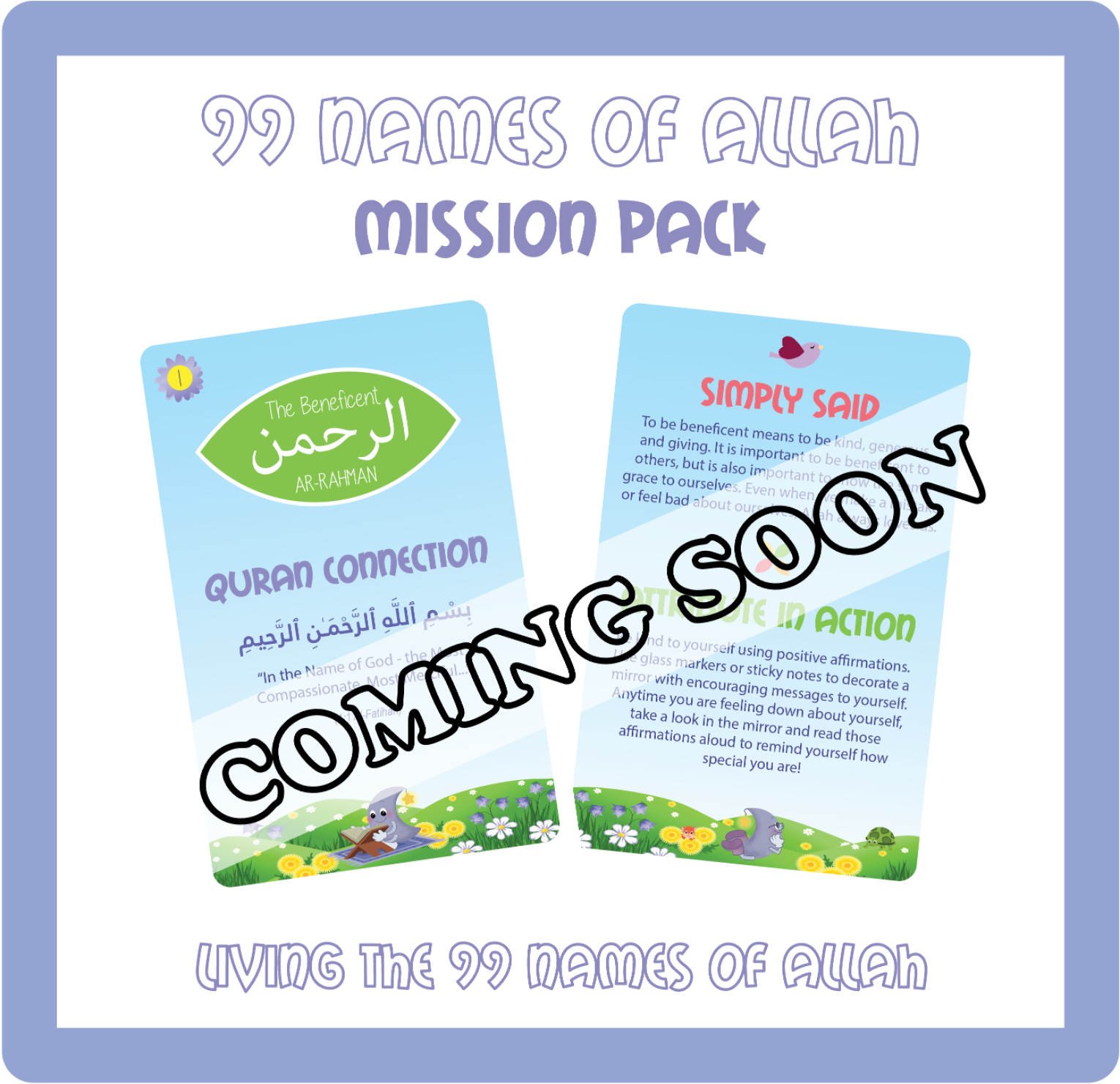 99 Names of Allah Mission Pack – My Ramadan Moon in the Room