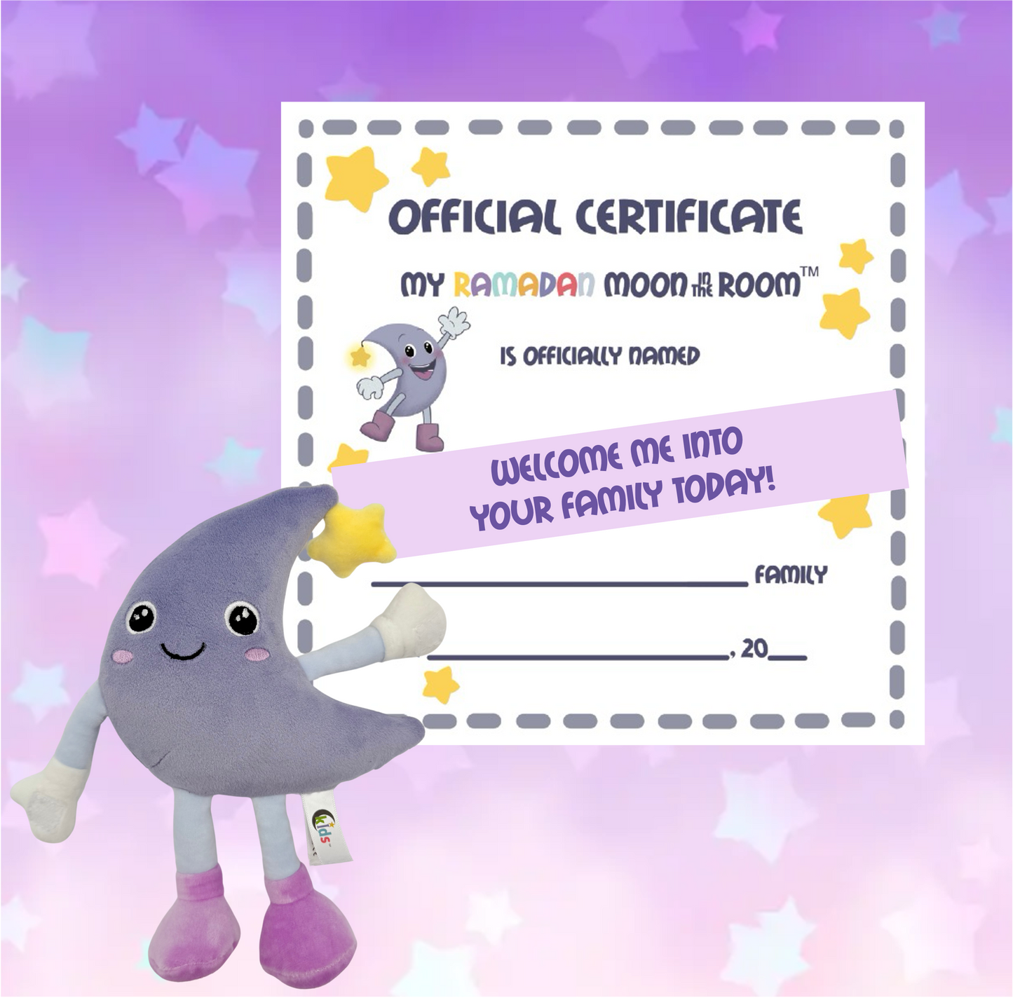 My Ramadan Moon in the Room Book & Plush Set