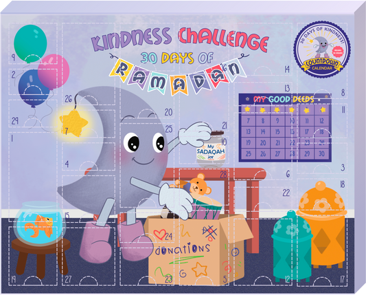 Ramadan Countdown Calendar - 30 Days of Kindness & Stickers