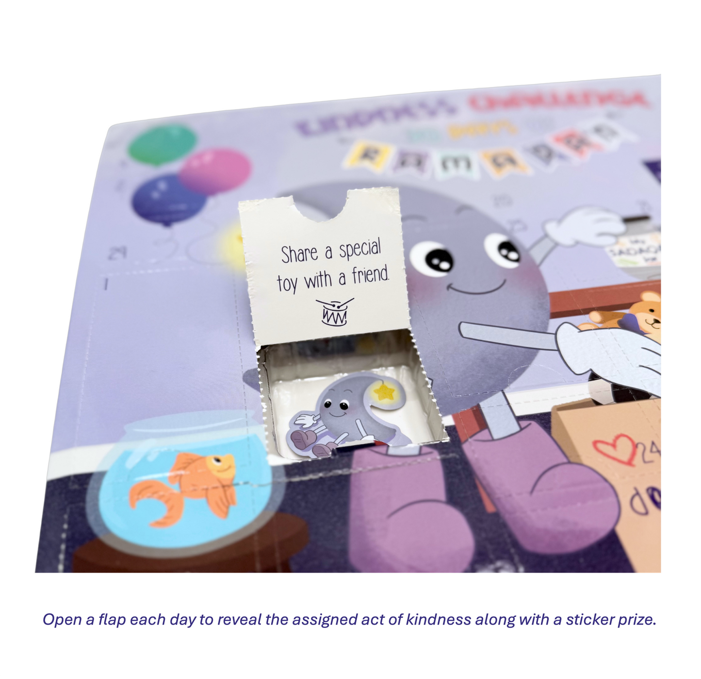 Ramadan Countdown Calendar - 30 Days of Kindness & Stickers